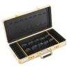 Barber Carrying Case, Stylist Tool Box Professional Salon Hair Cutting Grooming Kit Storage Organizer with Adjustable Shoulder Strap for Clippers, Scissors, Barber Supplies (White+Gold) view 2