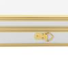 Barber Carrying Case, Stylist Tool Box Professional Salon Hair Cutting Grooming Kit Storage Organizer with Adjustable Shoulder Strap for Clippers, Scissors, Barber Supplies (White+Gold) view 4