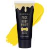 BOBISUKA Yellow Face Body Paint, Water Based Face Painting for Art Theater Halloween Party Cosplay Clown SFX Makeup for Women Adults, Non-Toxic Washable view 1