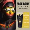 BOBISUKA Yellow Face Body Paint, Water Based Face Painting for Art Theater Halloween Party Cosplay Clown SFX Makeup for Women Adults, Non-Toxic Washable view 4