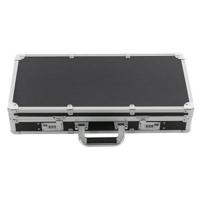 Barber Carrying Case, Stylist Tool Box Professional Salon Hair Cutting Grooming Kit Storage Organizer with Adjustable Shoulder Strap for Clippers, Scissors, Barber Supplies (Sliver)