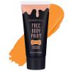 BOBISUKA Orange Face Body Paint, Water Based Face Painting for Art Theater Halloween Party Cosplay Clown SFX Makeup for Women Adults, Non-Toxic Washable view 1