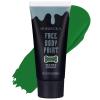 BOBISUKA Green Face Body Paint, Water Based Face Painting for Art Theater Halloween Party Cosplay Clown SFX Makeup for Women Adults, Non-Toxic Washable view 1