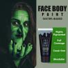 BOBISUKA Green Face Body Paint, Water Based Face Painting for Art Theater Halloween Party Cosplay Clown SFX Makeup for Women Adults, Non-Toxic Washable view 4