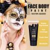 BOBISUKA Gold Face Body Paint, Water Based Face Painting for Art Theater Halloween Party Cosplay Clown SFX Makeup for Women Adults, Non-Toxic Washable view 4