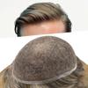 Healthlif Hair System Toupee For Men Human Hair Full French Lace Hair Piece For Mens Toupee Hair Replacement Systems Natural Hairline 8X10-80% density#630#6 Brown+30% Grey view 1