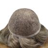 Healthlif Hair System Toupee For Men Human Hair Full French Lace Hair Piece For Mens Toupee Hair Replacement Systems Natural Hairline 8X10-80% density#630#6 Brown+30% Grey view 4