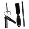 FOMIYES 4pcs Beard Styling Tool Set Beard Pen Brush Folding Comb Scissors for Professional Home Grooming Ergonomic Portable Design for Travel and Everyday Use view 1