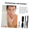 FOMIYES 4pcs Beard Styling Tool Set Beard Pen Brush Folding Comb Scissors for Professional Home Grooming Ergonomic Portable Design for Travel and Everyday Use view 3