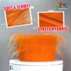 Novelty Place Orange Hairy Costume Headband - Fun and Fuzzy Crazy Hair Wig Troll Hair Costume Accessories - Perfect for Sports Parties, Cosplay, and Halloween - Fit Kids, Teens and Adults view 3