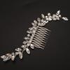 BERYUAN Bridal Full Rhinestone Hair Comb Teardrop Rhinestone Bridal Headpiece Crystal Rhinestone Hair Comb Silver Gold Wedding Hairpiece for Brides Bridesmaid (silver) view 2