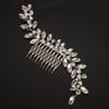 BERYUAN Bridal Full Rhinestone Hair Comb Teardrop Rhinestone Bridal Headpiece Crystal Rhinestone Hair Comb Silver Gold Wedding Hairpiece for Brides Bridesmaid (silver) view 3