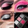 Afflano Goth Pink Eyeshadow Palette, Black Silver Pink Smokey Eyes Makeup Eyeshadow Pallet With Mirror, for Goth Girls Women Long Lasting Daily Valentine makeup, Emo Halloween Clown SFX Gothic Looks view 4