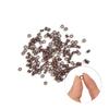 500 Pcs Hair Extension Beads Silicone Lined Micro Links Beads 4.5 mm for Hair Extensions (Brown) view 3
