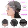 13 * 4 Lace Wigs Short Black Straight for Hair Loss Human Hair Hand Made for Hair Loss with Thin Hair (12inch) view 4