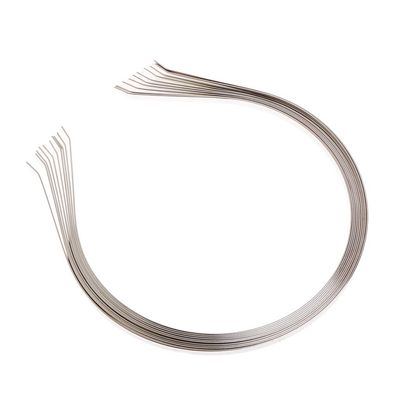 10Pcs/Lot 5mm/0.21in Silver Metal Hairband Decorative Headband For Girls Wholesale Craft Hair Hoop Headwear