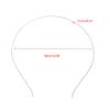 10Pcs/Lot 5mm/0.21in Silver Metal Hairband Decorative Headband For Girls Wholesale Craft Hair Hoop Headwear view 3