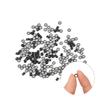 1000 Pcs Hair Extension Beads Silicone Lined Micro Links Beads 4.5 mm for Hair Extensions (Black) view 3