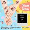 Funstudio Custom Temporary Tattoos with Face Name Make Your Own Temporary Tattoos with Hearts for Adults Women Men Personalized Tattoos for Birthday Wedding Bachelorette Party,1 Set of 15 Pieces view 2