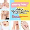 Funstudio Custom Temporary Tattoos with Face Name Make Your Own Temporary Tattoos with Hearts for Adults Women Men Personalized Tattoos for Birthday Wedding Bachelorette Party,1 Set of 15 Pieces view 3