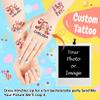 Funstudio Custom Temporary Tattoos with Face Name Make Your Own Temporary Tattoos with Hearts for Adults Women Men Personalized Tattoos for Birthday Wedding Bachelorette Party,1 Set of 15 Pieces view 2