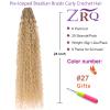 ZRQ Pre looped Micro Brazilian Braids Curly Crochet Hair 24 inch Water Wave Crochet Hair Afro Kinky Curly Blonde Braiding Hair Extensions Deep Wave Synthetic Crochet Hair For Women view 2