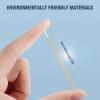 1200 Pcs 2.75 Inch Cotton Swabs Precision Microblading Eyebrow Makeup Small Pointed Cotton Tipped Toothpicks Tip Electronics Machine Cleaning Cotton Applicator Bud Wooden Sticks Cusp view 2