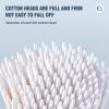 1200 Pcs 2.75 Inch Cotton Swabs Precision Microblading Eyebrow Makeup Small Pointed Cotton Tipped Toothpicks Tip Electronics Machine Cleaning Cotton Applicator Bud Wooden Sticks Cusp view 3