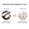 1200 Pcs 2.75 Inch Cotton Swabs Precision Microblading Eyebrow Makeup Small Pointed Cotton Tipped Toothpicks Tip Electronics Machine Cleaning Cotton Applicator Bud Wooden Sticks Cusp view 4