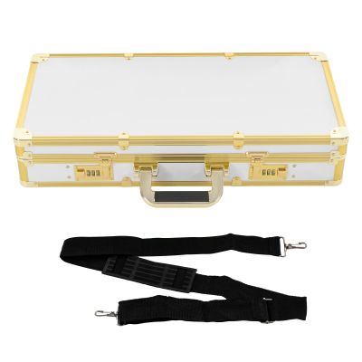 CAIHAOA Barber Carrying Case, Professional Hair Stylist Tool Kits Organizer, Adjustable Shoulder Strap Barber Clipper Organizer Box for Clipper Trimmers Scissors Combs Tools(21.65 x 10.63 x 4.33 Inch)