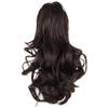 1PC Ponytail Extension for Women Curly Ponytail Extension 10in Curly Multi-layer Clip On Drawstring Ponytail Natural Breathable Shaggy Medium Length Washable Fake Ponytail for Hairstyling, Dark . view 1