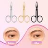 3Pcs Precision Scissor Tweezers, Eyebrow Tweezers with Scissor Handles, Pinzas Para Cejas for Women Facial Hair and Eyebrow Care(Gold, Silver, Black) view 4
