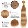 #27 Honey Blonde Bundles Human Hair 16 18 20 Straight Human Hair Bundles Blonde Bundle 100 Gram Per Bundle 12A Unprocessed Brazilian Remy Hair Virgin Hair Quick Weave for Black Women view 2