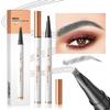 2024 New Waterproof Microblading Eyebrow Pen, 3D Microblading Eyebrow Pencil, 4-Tip Microblading Eyebrow Pen, Long-lasting Natural Makeup Fine Stroke Magic Eyebrow Pencil view 2