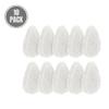 10 Pack - VerdeVida Facial Sponge/Face Scrubber, Buff Puf Style Pads, Deep Cleansing & Exfoliating, White view 1