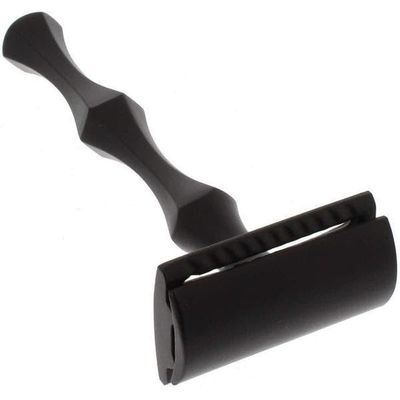 West Coast Shaving Midnight Collection Razor 47B, Black Stainless Steel (Closed Comb)