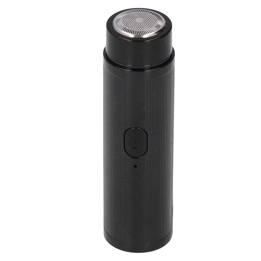 aqxreight Mini Electric Shaver Portable Rechargeable Quiet Work Low Noise for Travel Home Men (Black)