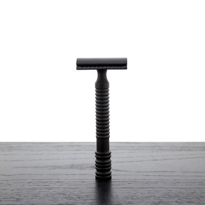 West Coast Shaving Midnight Collection Razor 79B, Black Stainless Steel (Open Comb)