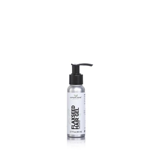 A Simple Planet Flaxseed Medium Hold Hair Gel, (2.7 Floz, Unscented)