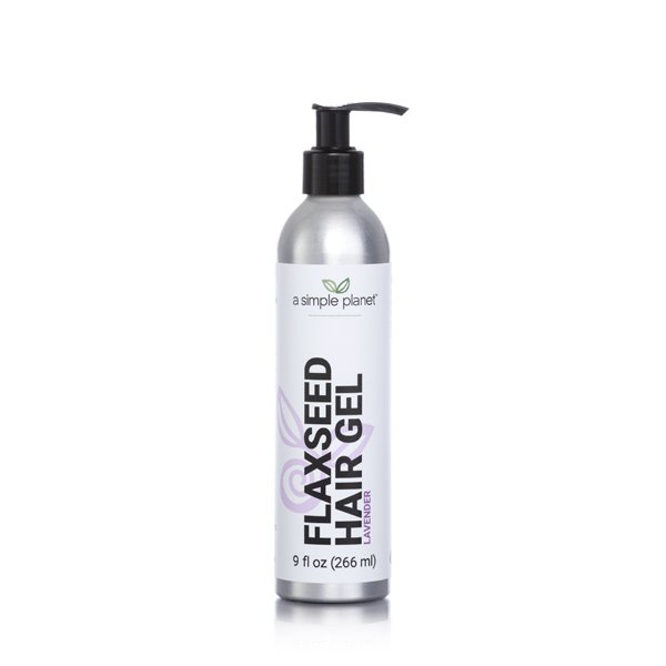 A Simple Planet Flaxseed Medium Hold Hair Gel, (9 Floz, Lavender)