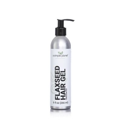 A Simple Planet Flaxseed Medium Hold Hair Gel, (9 Floz, Sweet Orange)