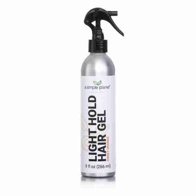 A Simple Planet Flaxseed Light Hold Hair Gel, (9 Floz, Sweet Orange)