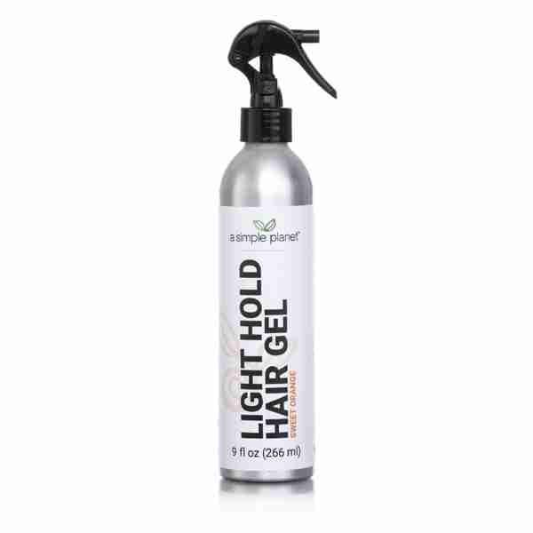 A Simple Planet Flaxseed Light Hold Hair Gel, (9 Floz, Sweet Orange)