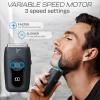 HUMMINGBIRD MK2 Compact Foil Shaver  No Nick, No Cut, No Razor Burn Face Shaver for Men, Portable USB C Rechargeable, Dual Foil Flex Head Electric Razor, LED Display, Travel Head & Facial Groomer view 4