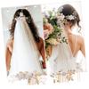TOVINANNA 1set Flower Hair Combs Rhinestones and u Shaped Hair for Brides for Weddings Parties and Special Occasions view 2