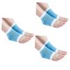 FRCOLOR 3pcs Spa Vented Gel Heel Socks for Dry Moisturizing Open Toe Socks Vitamin-enriched Foot Care Breathable for Everyday Use view 1