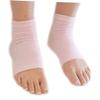 FRCOLOR 2pcs Spa Vented Gel Heel Socks for Cracked Moisturizing Open Toe Foot Care Sleeves Enriched Vitamins for Soft Healthy Feet Pink view 2