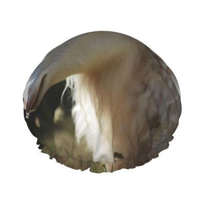 Reusable Shower Cap for Women Waterproof Bath Caps Double Layer Bath Hair Caps Sheep Shower Hat for Ladies Spa Salon, Large Size for All Hair Lengths
