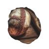 Reusable Shower Cap for Women Waterproof Bath Caps Double Layer Bath Hair Caps Baseball on Wooden Shower Hat for Ladies Spa Salon, Large Size for All Hair Lengths view 2