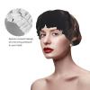 Reusable Shower Cap for Women Waterproof Bath Caps Double Layer Bath Hair Caps Baseball on Wooden Shower Hat for Ladies Spa Salon, Large Size for All Hair Lengths view 4